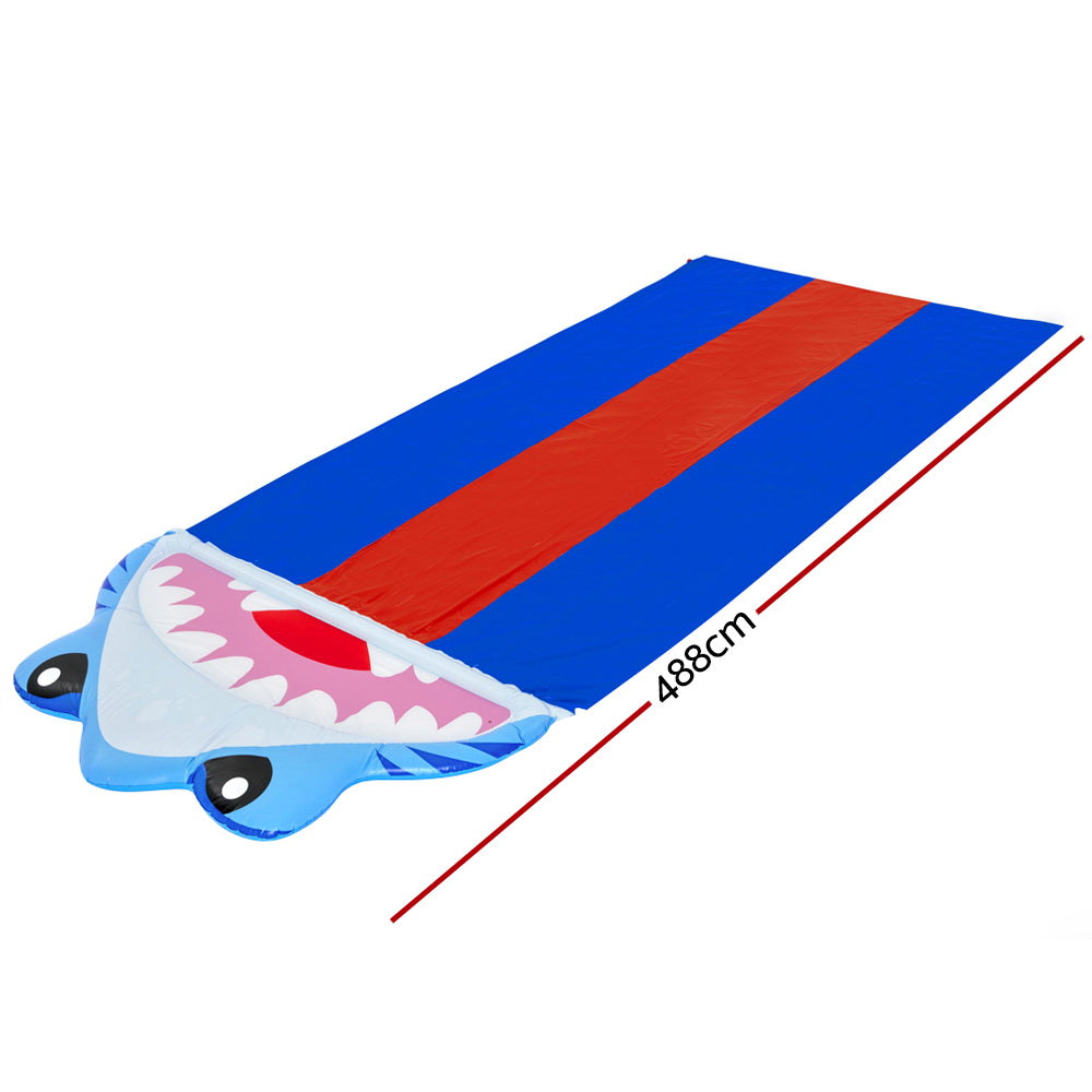 Bestway Triple Water Slip And Slide Kids Inflatable Splash Toy Outdoor 4.88M