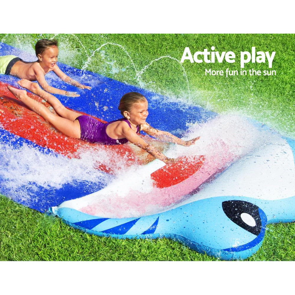 Bestway Triple Water Slip And Slide Kids Inflatable Splash Toy Outdoor 4.88M