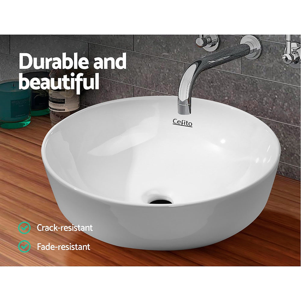 Cefito Ceramic Bathroom Basin Sink Vanity Above Counter Basins Hand Wash White