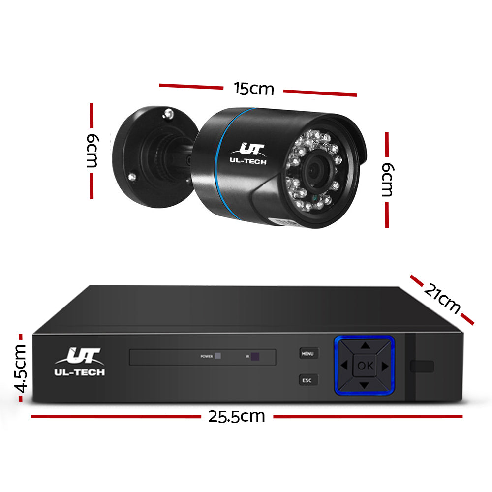 UL-Tech CCTV 8x 5MP PRO Security Camera System 8CH Super HD 5in1 DVR