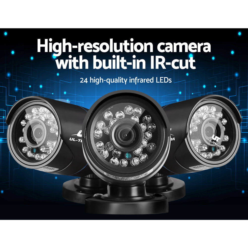 UL-Tech CCTV 8x 5MP PRO Security Camera System 8CH Super HD 5in1 DVR