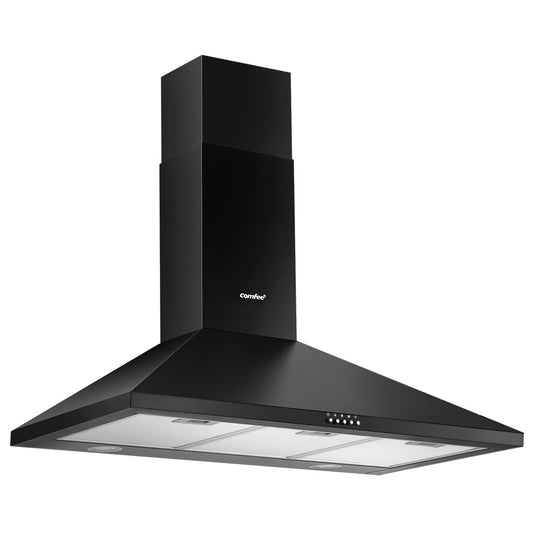 Comfee Rangehood 900mm Range Hood Home Kitchen Wall Mount Canopy 90cm Black