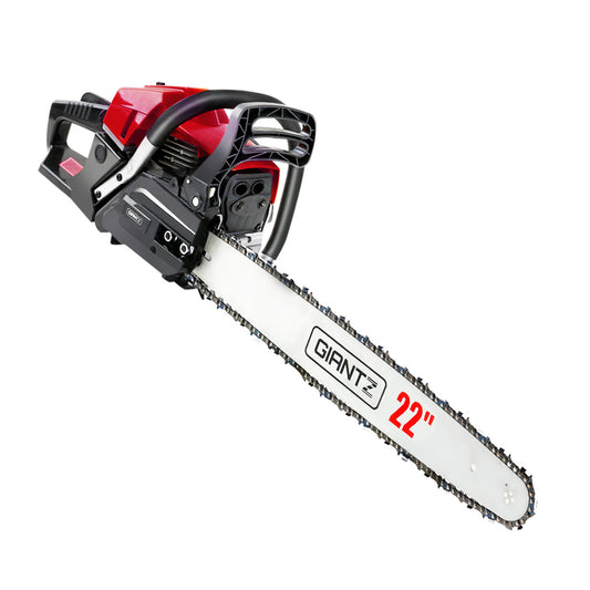 GIANTZ 58cc Commercial Petrol Chainsaw 22 Bar E-Start Chains Saw Tree Pruning