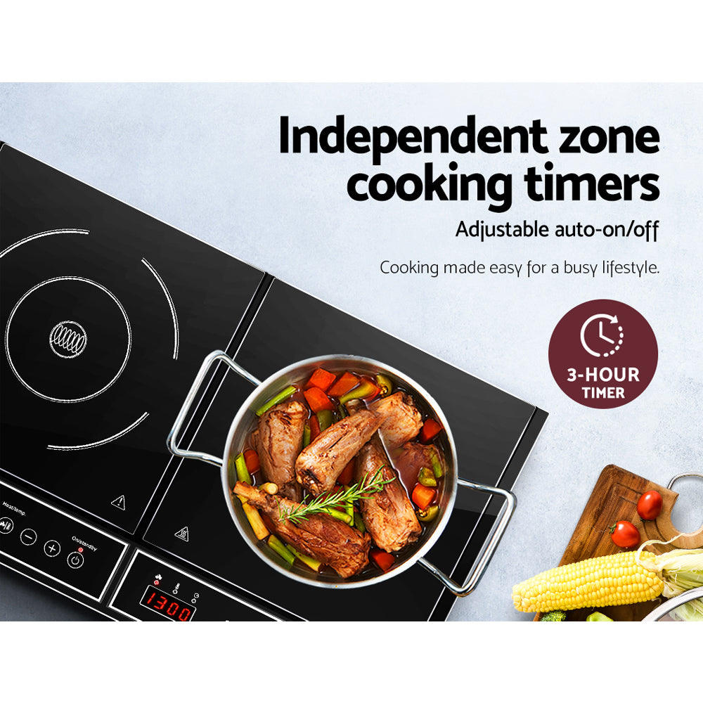 Electric Induction Cooktop 60cm Portable Ceramic Cook Top Kitchen Cooker 3500W