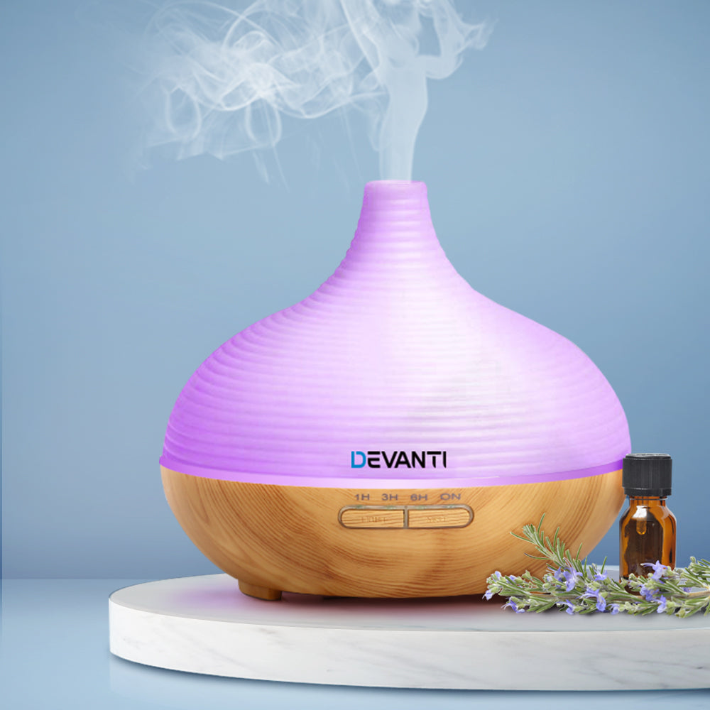 DEVANTi Aroma Diffuser Air Humidifier Night Light 300ml