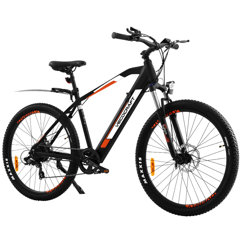 VECOCRAFT 27.5" Electric Bike eBike e-Bike City Mountain Bicycle eMTB Black