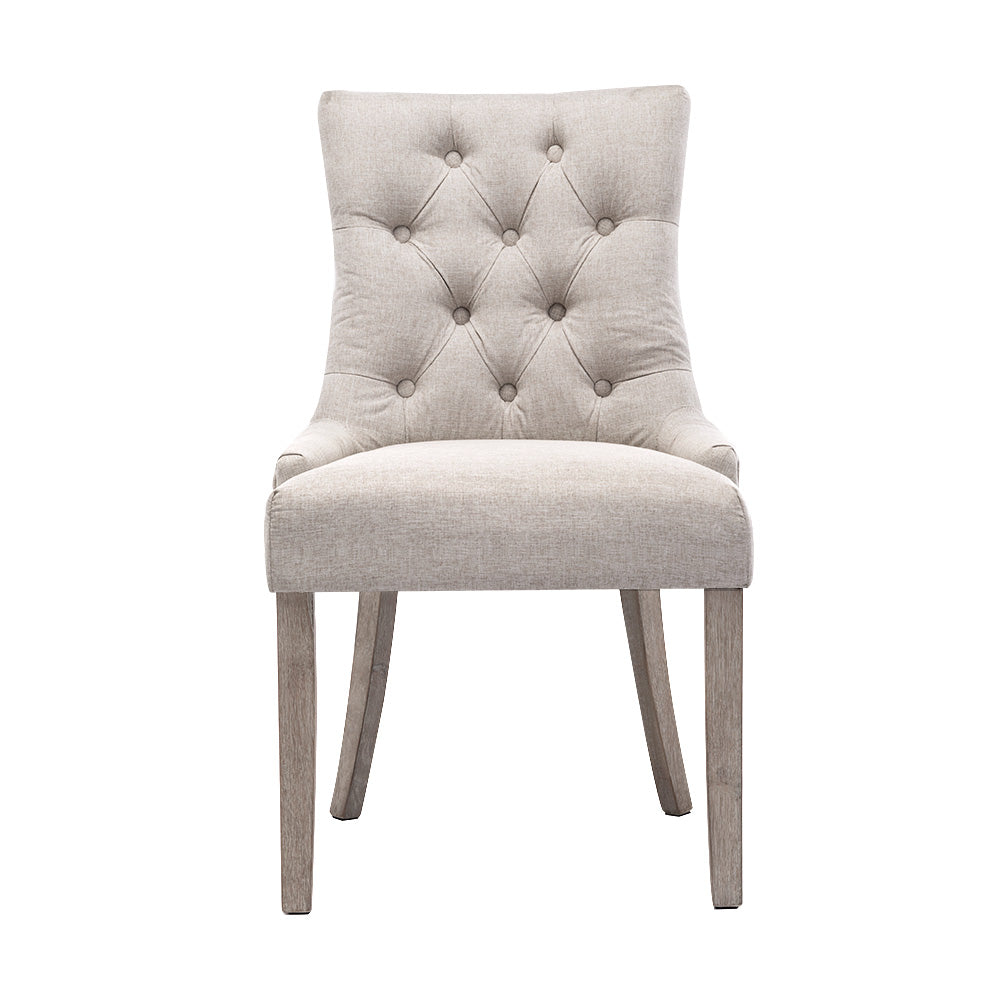 Artiss CAYES French Provincial Dining Chair Beige