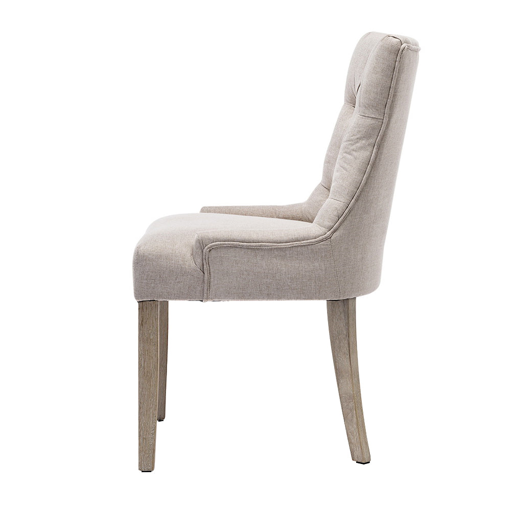 Artiss CAYES French Provincial Dining Chair Beige