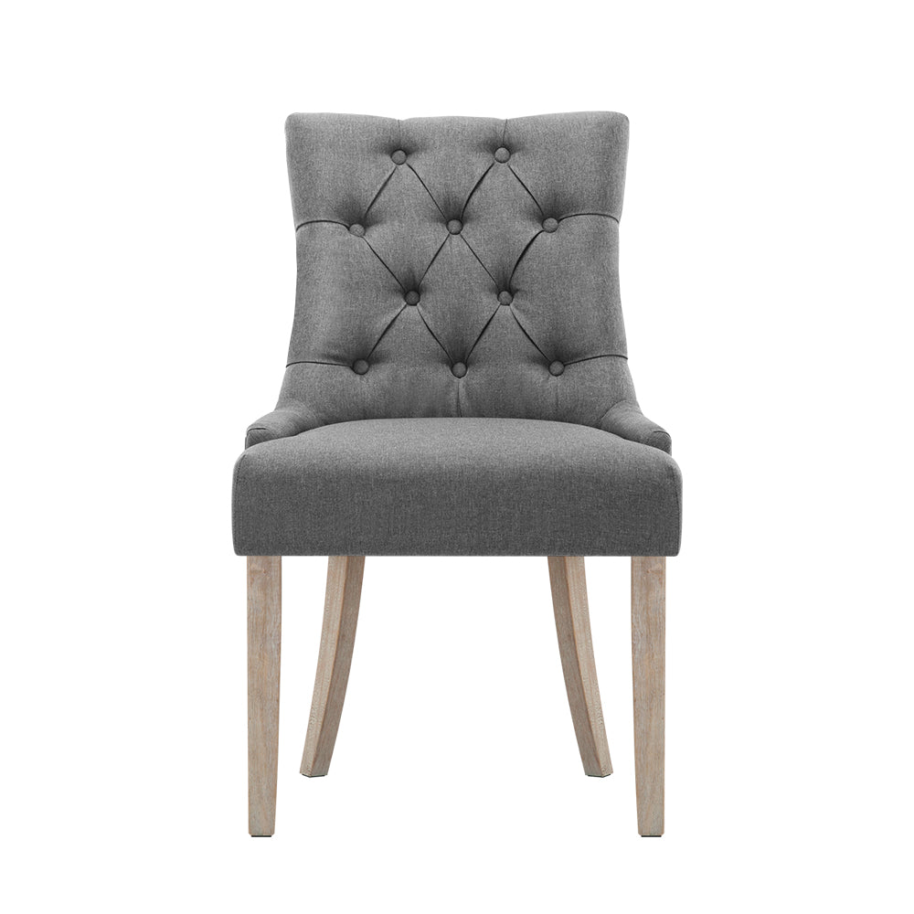 Artiss French Provincial Dining Chair - Grey