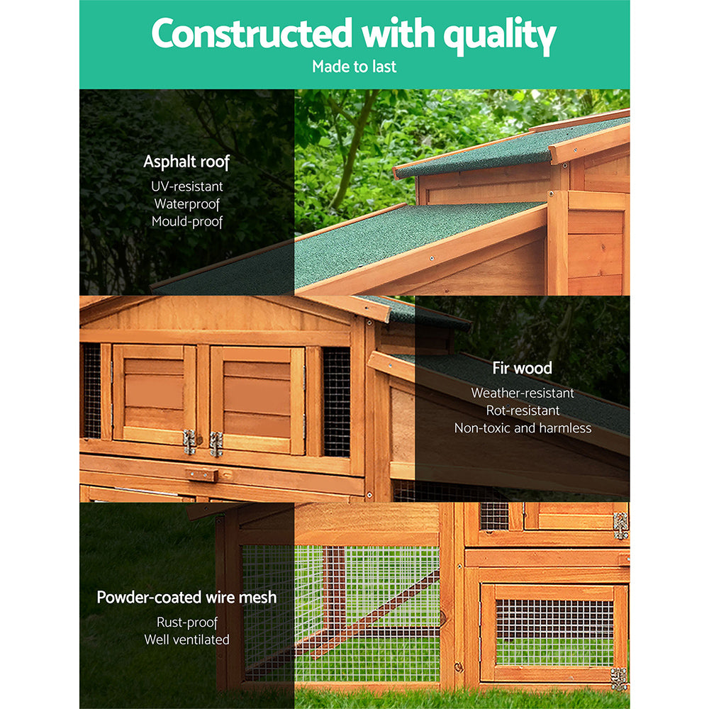 Gardeon 2 Storey Wooden Hutch