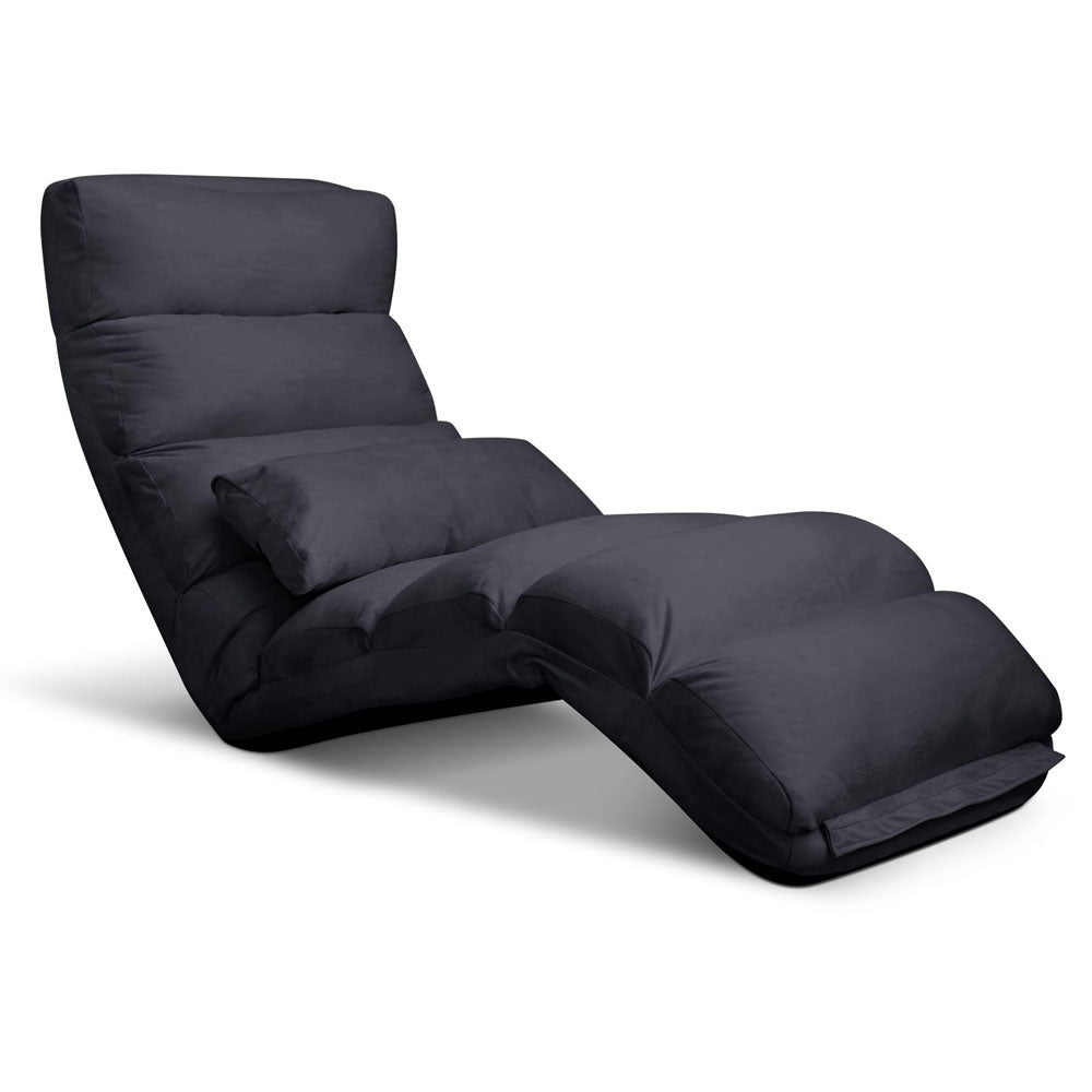 Artiss Adjustable Lounge Sofa Chair - Charcoal