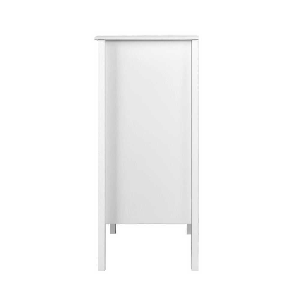 Artiss 4 Chest of Drawers Tallboy Storage Cabinet Bedside Table Dresser White