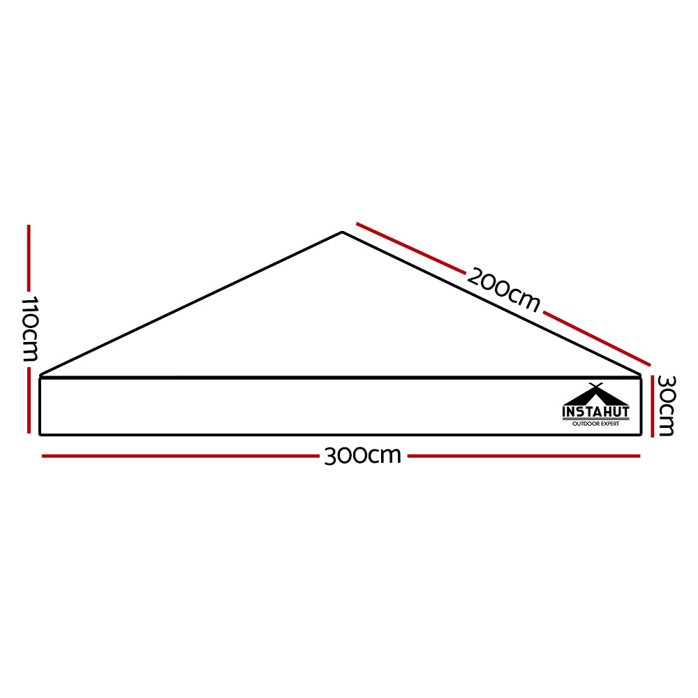 Instahut Gazebo 3x3m Pop Up Marquee Replacement Roof Outdoor Wedding Tent Navy