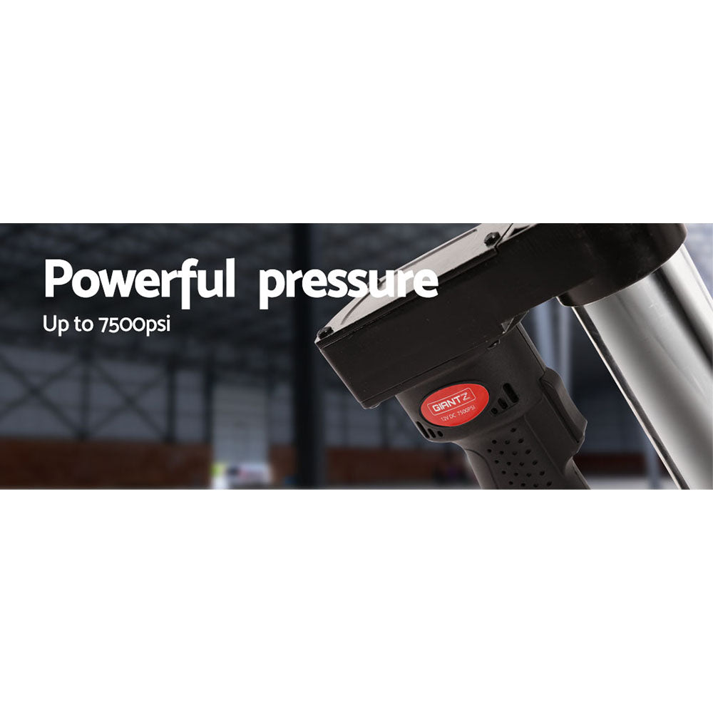 Giantz 12V Rechargeable Cordless Grease Gun - Black