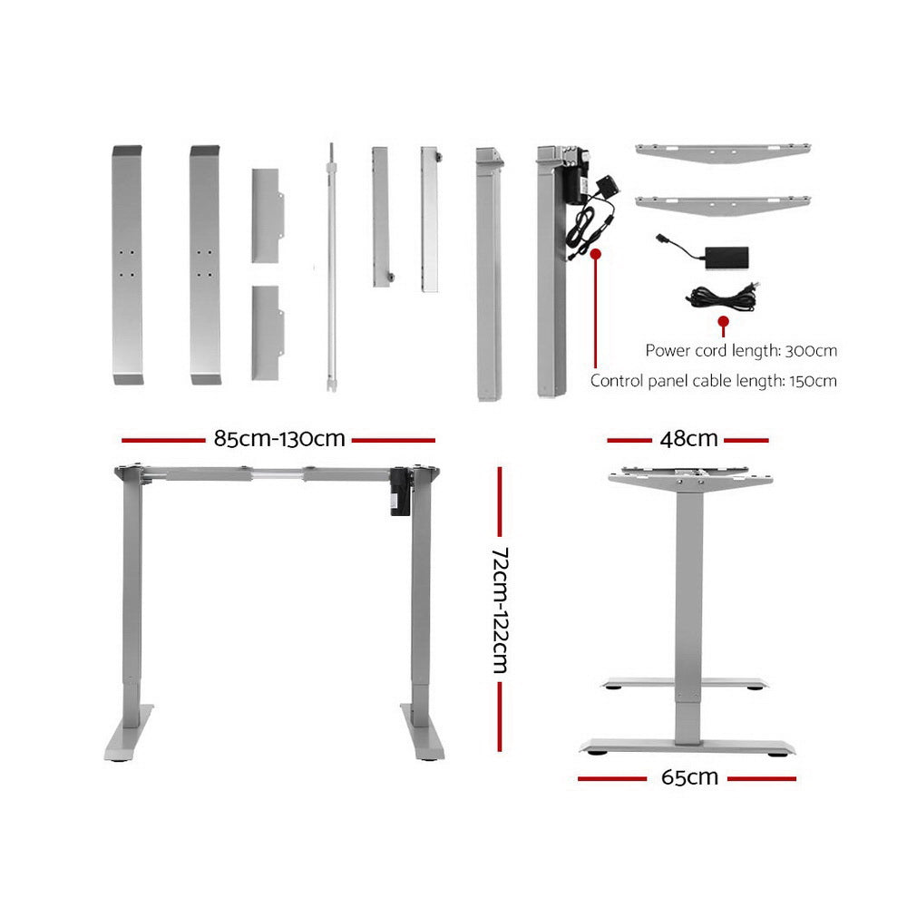 Artiss Standing Desk Height Adjustable Motorised Electric Sit Stand Computer Table 140cm