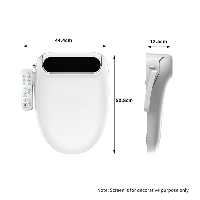 Electric Bidet Toilet Seat Cover Sprayer Auto Smart Electronic Wash Dual Nozzles