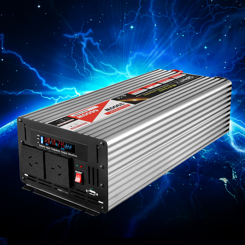 Giantz 3300W Puresine Wave DC-AC Power Inverter