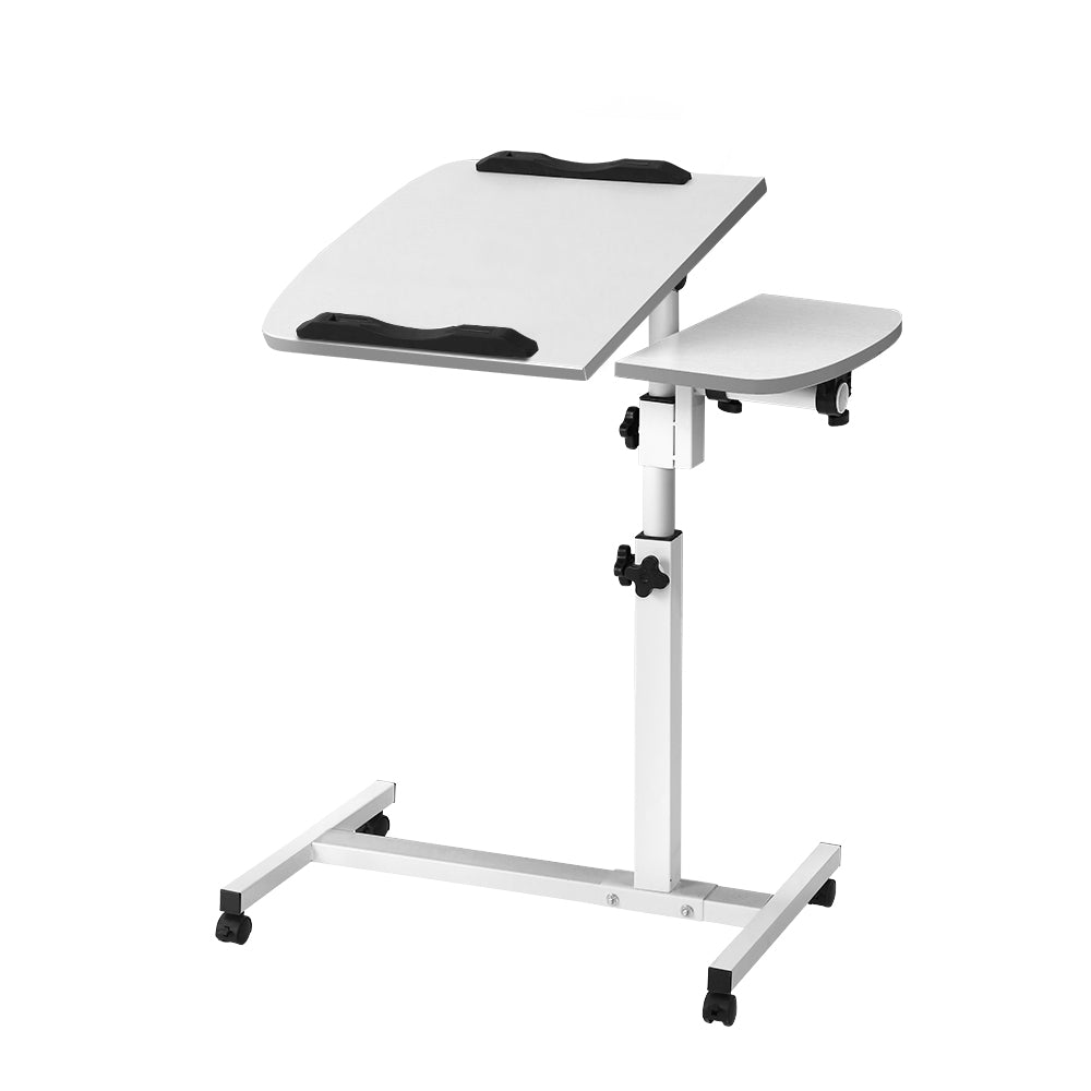 Artiss Laptop Table Desk Adjustable Stand - White