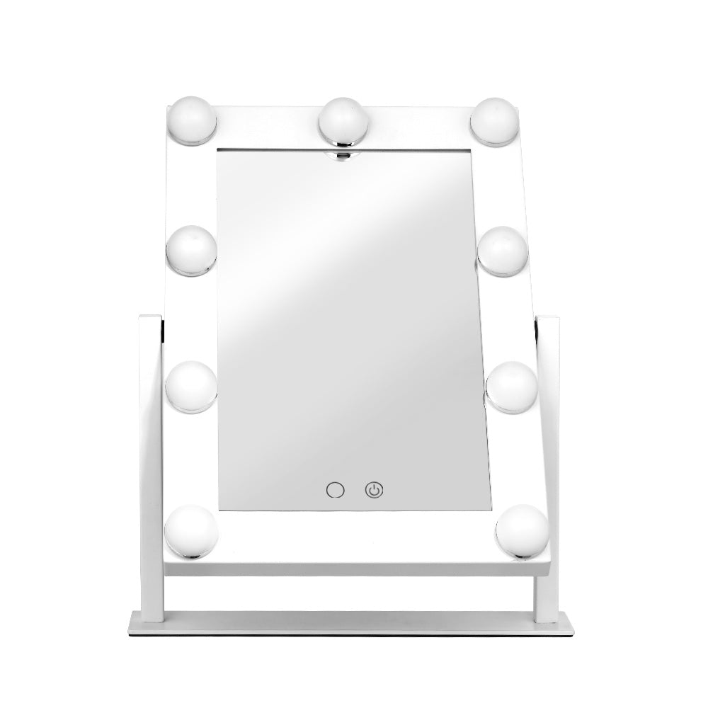 Embellir LED Standing Makeup Mirror - White