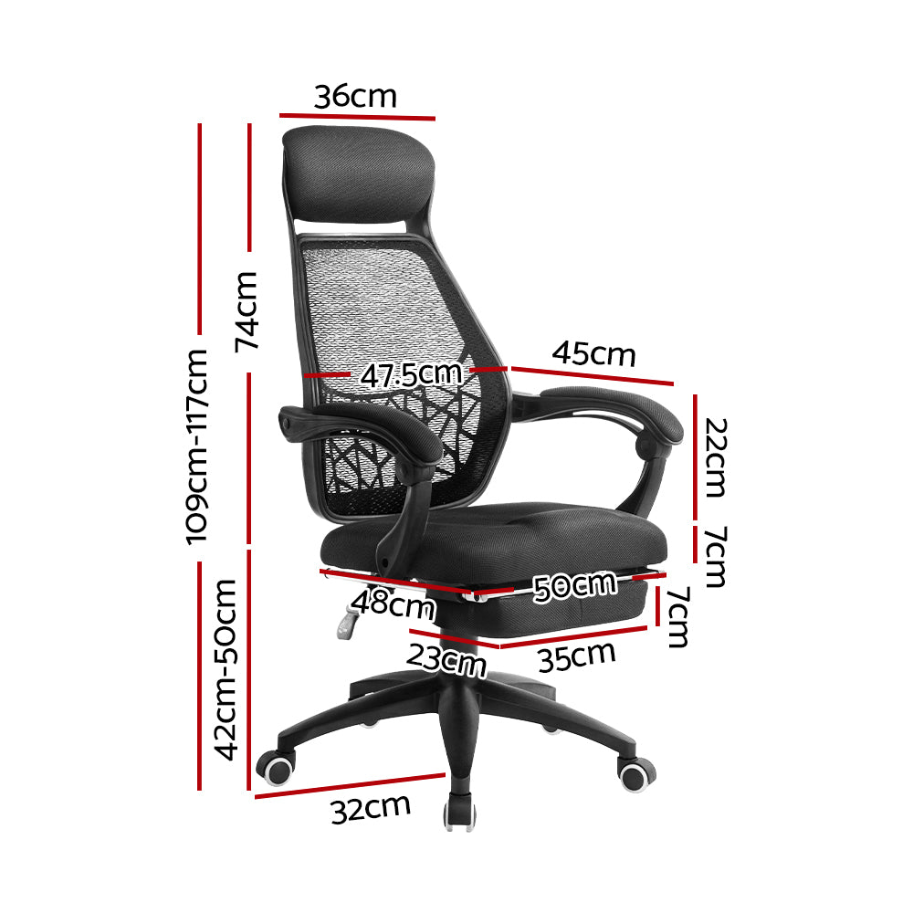 Artiss Gaming Office Chair Computer Desk Chair Home Work Study Black