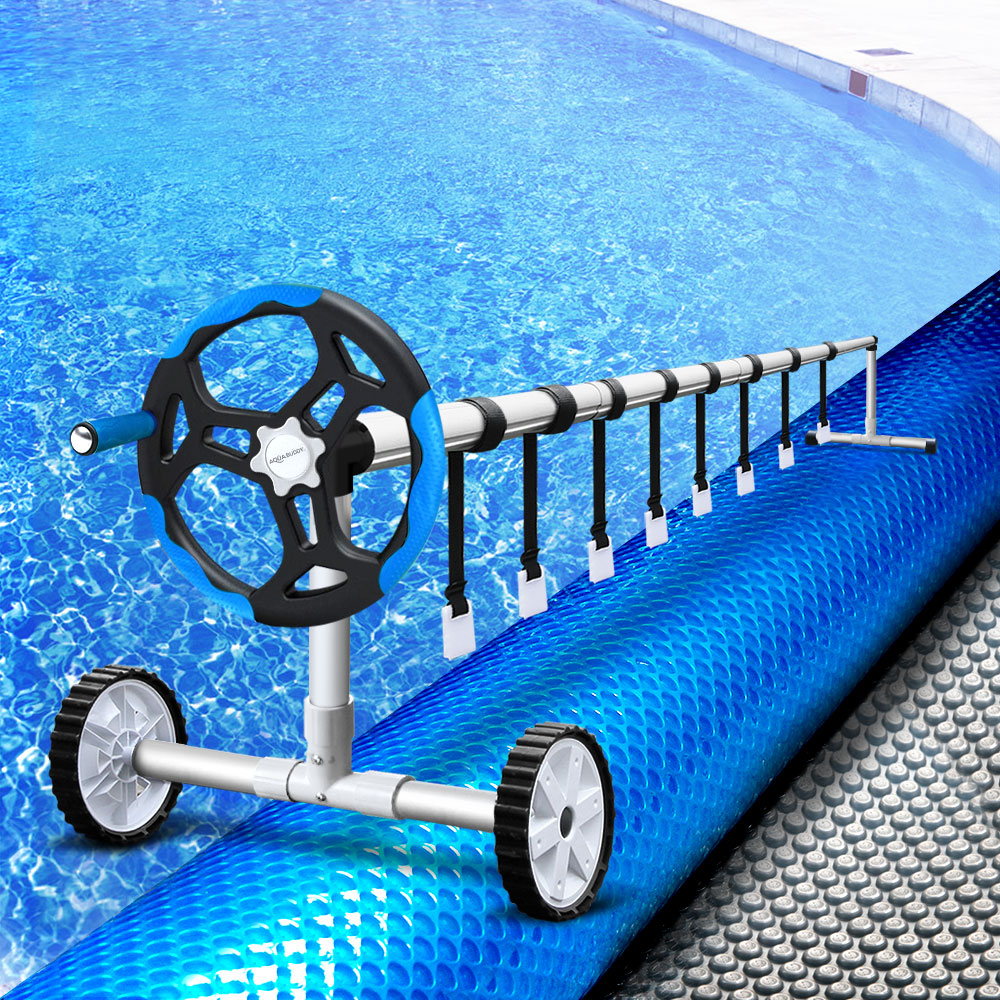 Aquabuddy 10x4.7m Swimming Pool Cover Roller Solar Blanket Pools Covers Bubble