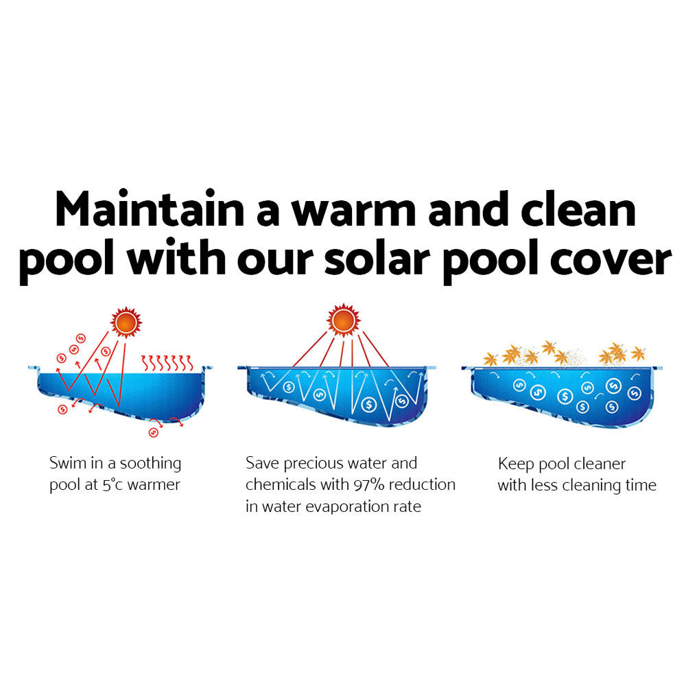 Aquabuddy Solar Swimming Pool Cover 7.5 x 3.8M