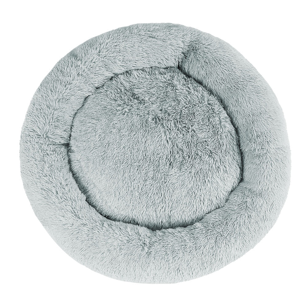 i.Pet Pet bed Dog Cat Calming Pet bed Extra Large 110cm Light Grey Sleeping Comfy Washable