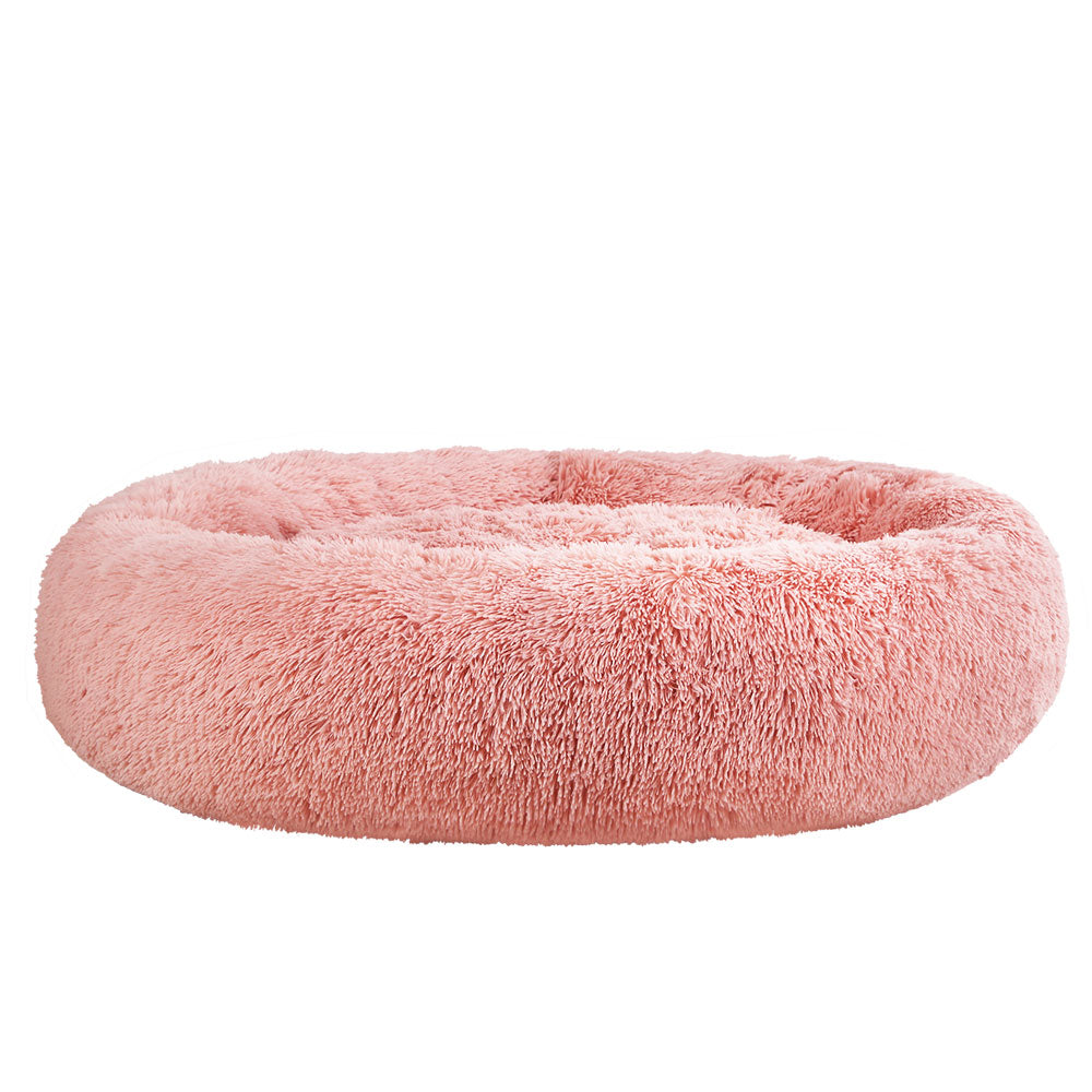 i.Pet Pet bed Dog Cat Calming Pet bed Extra Large 110cm Pink Sleeping Comfy Washable