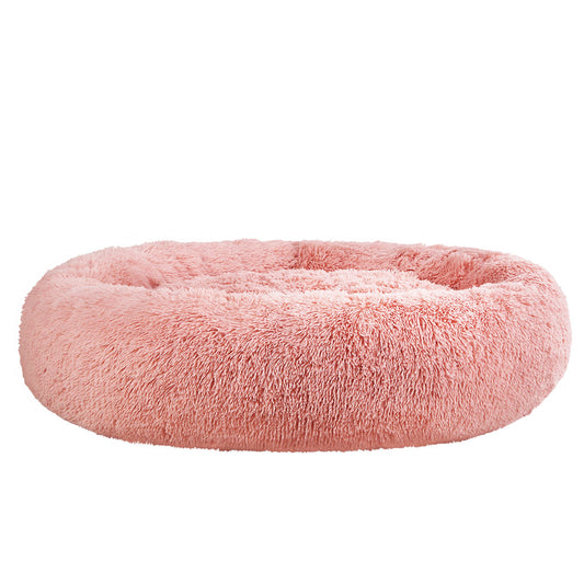 i.Pet Pet bed Dog Cat Calming Pet bed Extra Large 110cm Pink Sleeping Comfy Washable
