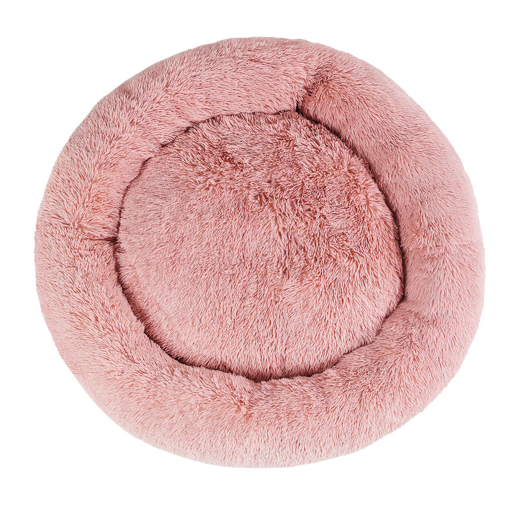 i.Pet Pet bed Dog Cat Calming Pet bed Extra Large 110cm Pink Sleeping Comfy Washable