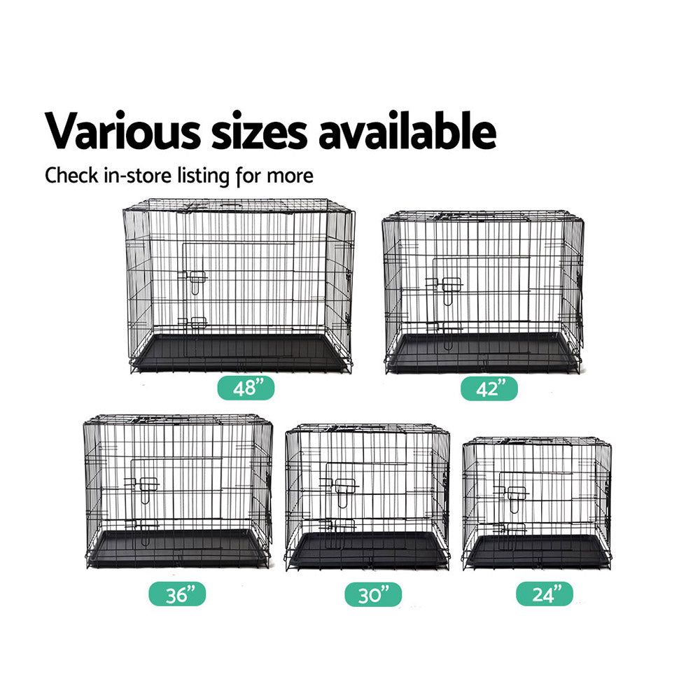 i.Pet 24inch Pet Cage - Black