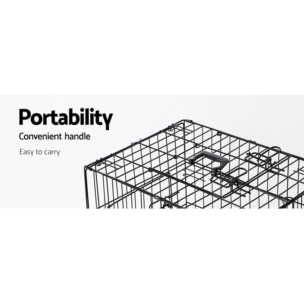 i.Pet 42inch Pet Cage - Black