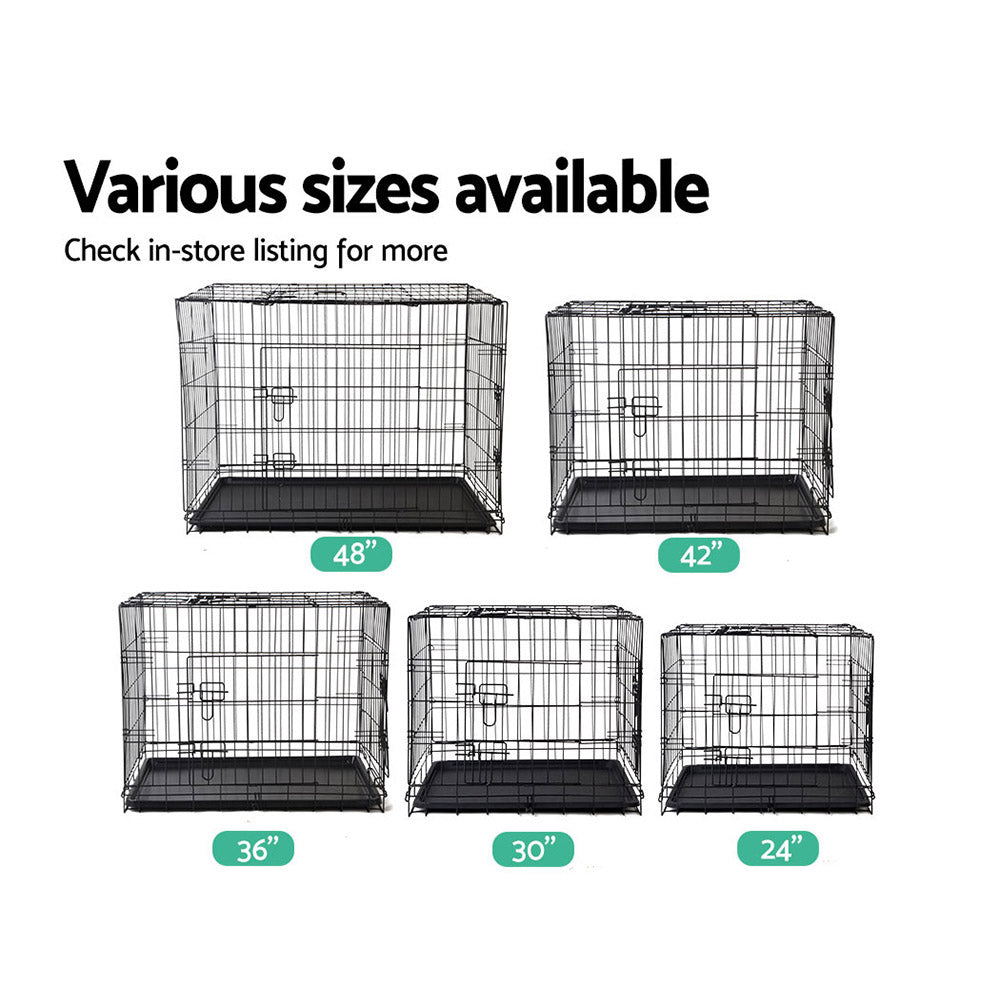 i.Pet 42inch Pet Cage - Black