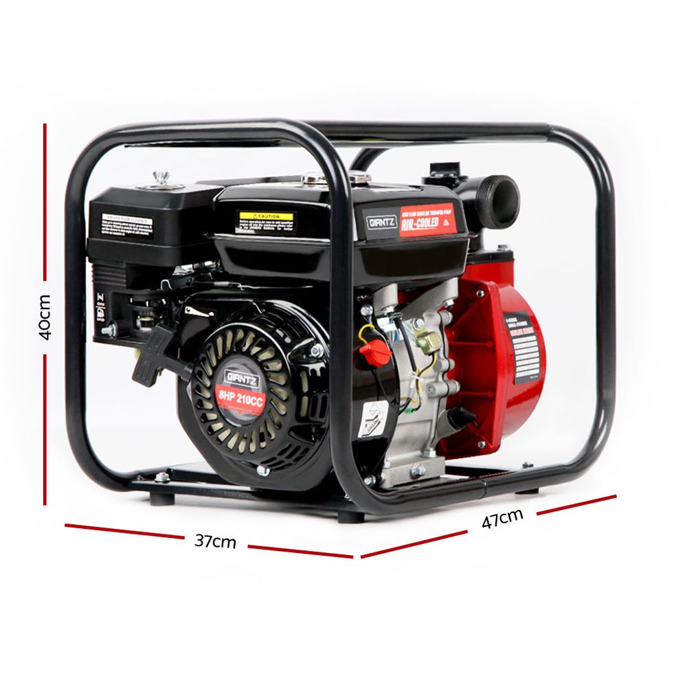 Giantz 2inch High Flow Water Pump - Black & Red