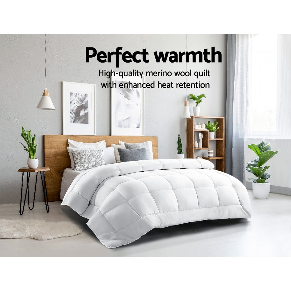 Giselle Bedding Queen Size Merino Wool Duvet Quilt