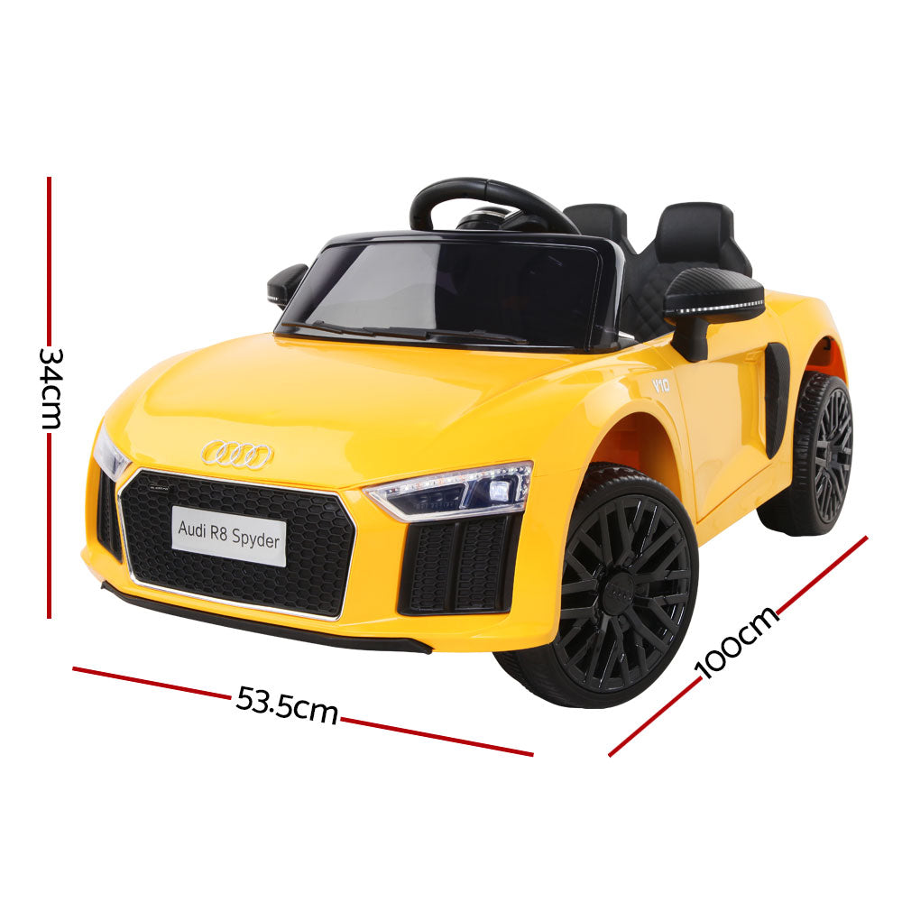 Rigo Kids Ride On Audi R8 - Yellow