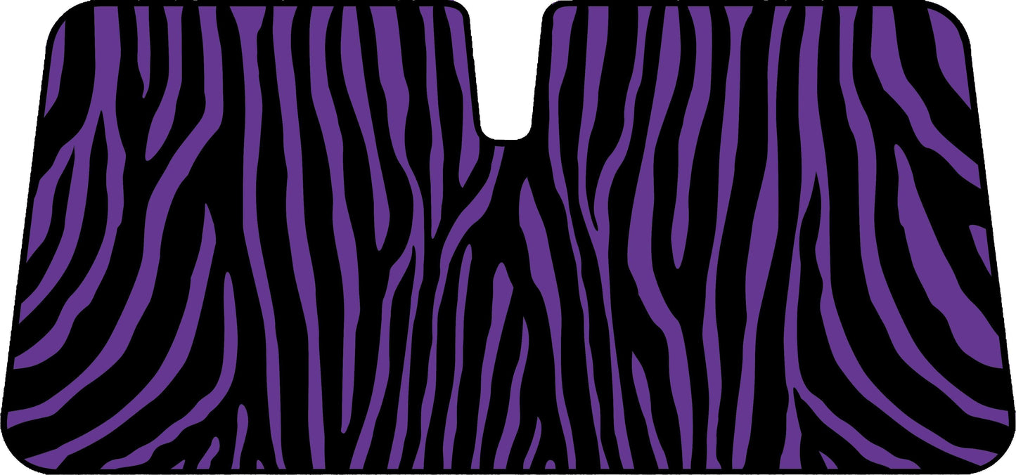 Premium Sun Shade [147cm x 68.5cm] - ZEBRA PURPLE