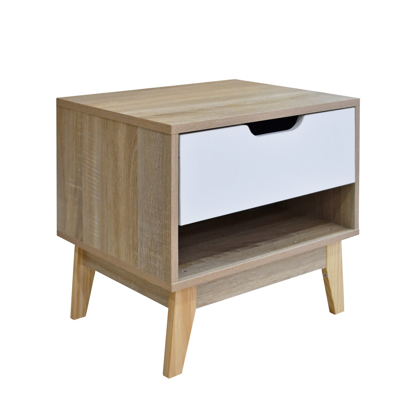 Milano Decor Bedside Table Manly Drawers Nightstand Unit Cabinet Storage