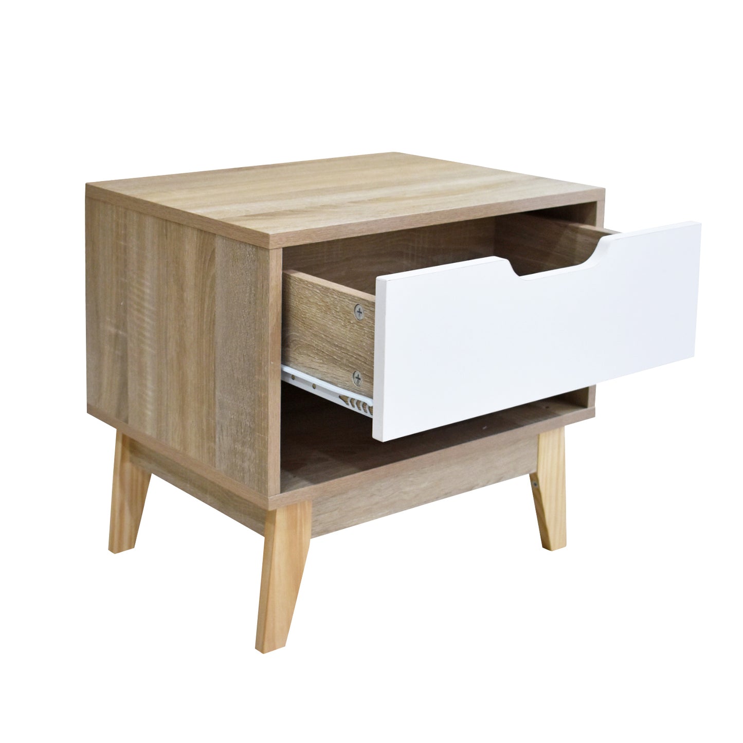 Milano Decor Bedside Table Manly Drawers Nightstand Unit Cabinet Storage