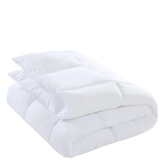 Royal Comfort Tencel Blend Quilt 300GSM Doona Eco Friendly Breathable All Season - Double - White