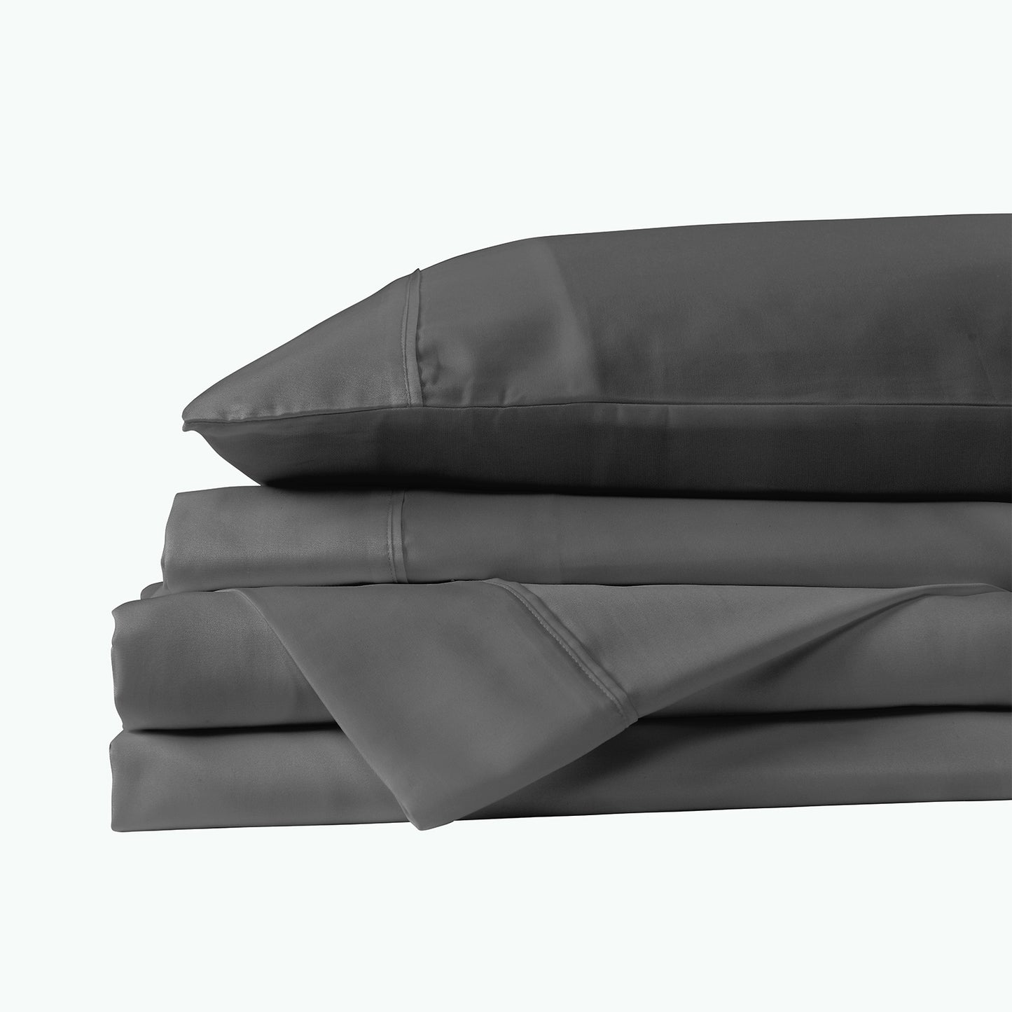 Royal Comfort 600 Thread Count Cooling Ultra Soft Tencel Eucalyptus Sheet Set - King - Graphite