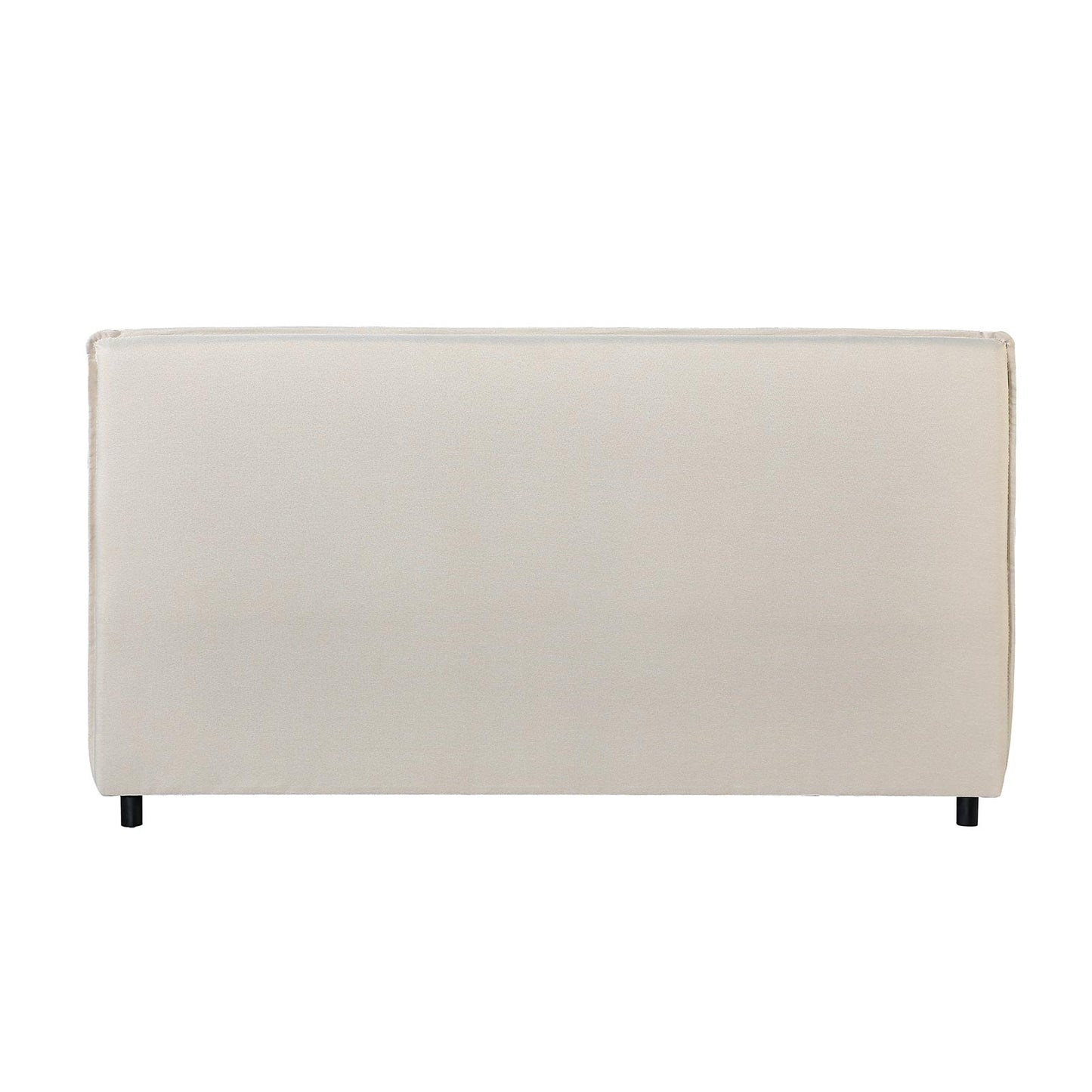 Milano Decor Malaga Natural Bed Head Headboard Bedhead Upholstered - Queen - Natural