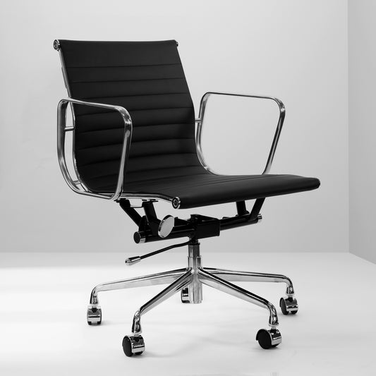 Milano Premium Replica Adjustable Eames Chair Executive Gas Lift Black