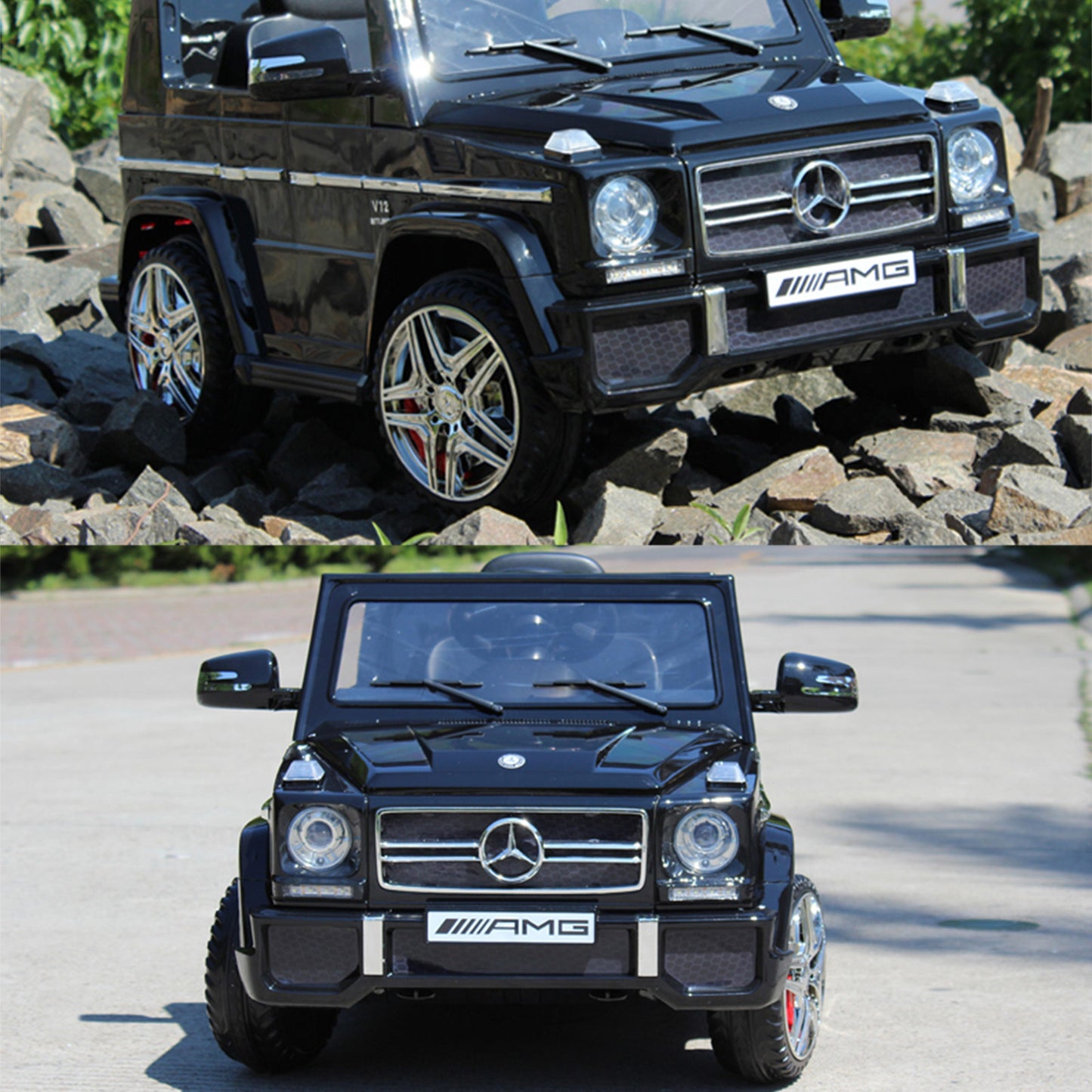 Kids Ride-On Car Mercedes-Benz AMG G65 Jeep Licenced Model Black w/ Remote