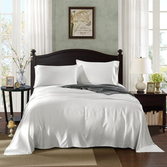 Royal Comfort 100% Natural Bamboo 1000 Thread Count Collection Sheet Set - King - White