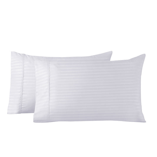 Royal Comfort Twin Pack Pillowcases Cooling Bamboo Blend Ultra Soft 51cm x 76cm - White