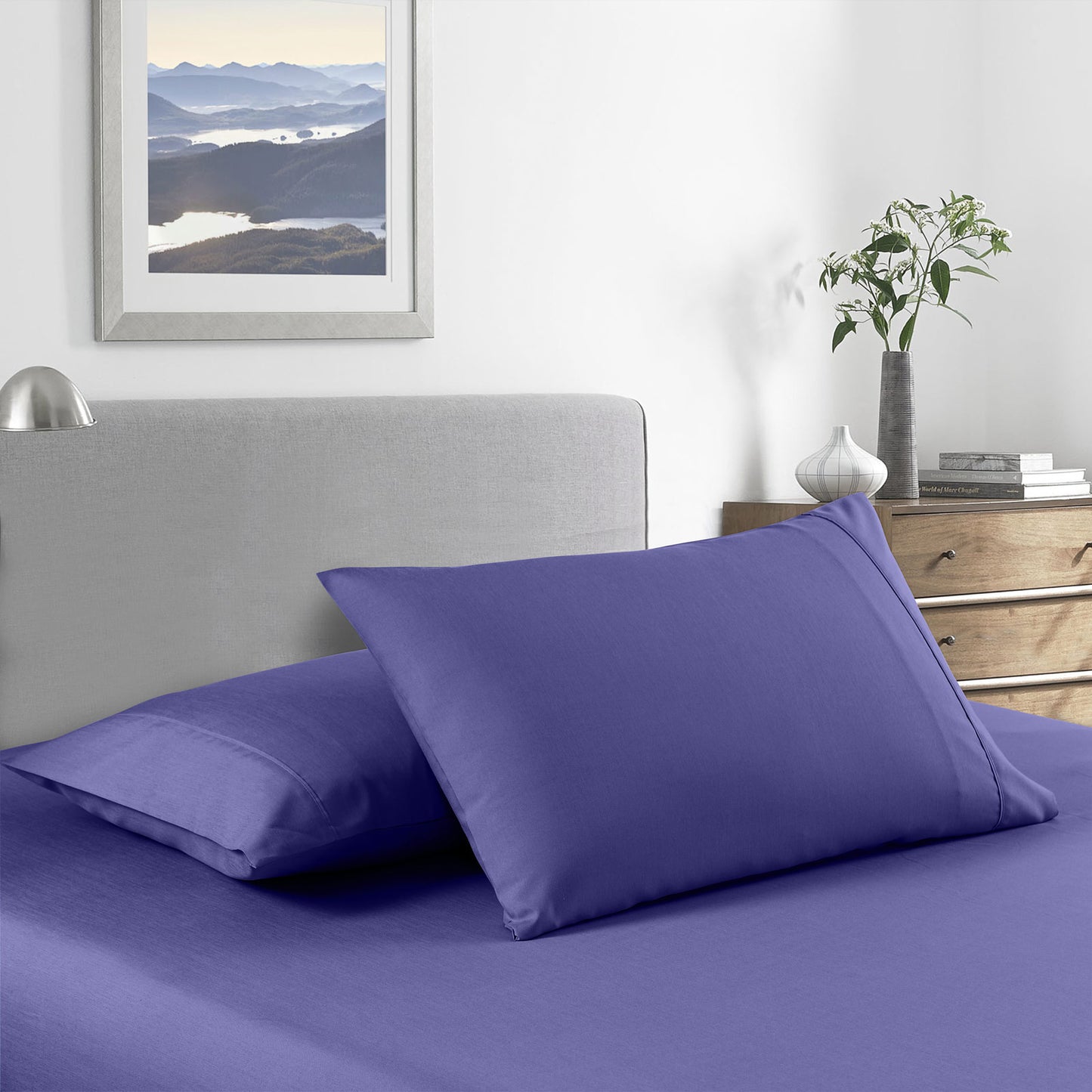 Royal Comfort 2000 Thread Count Bamboo Cooling Sheet Set Ultra Soft Bedding - Queen - Royal Blue