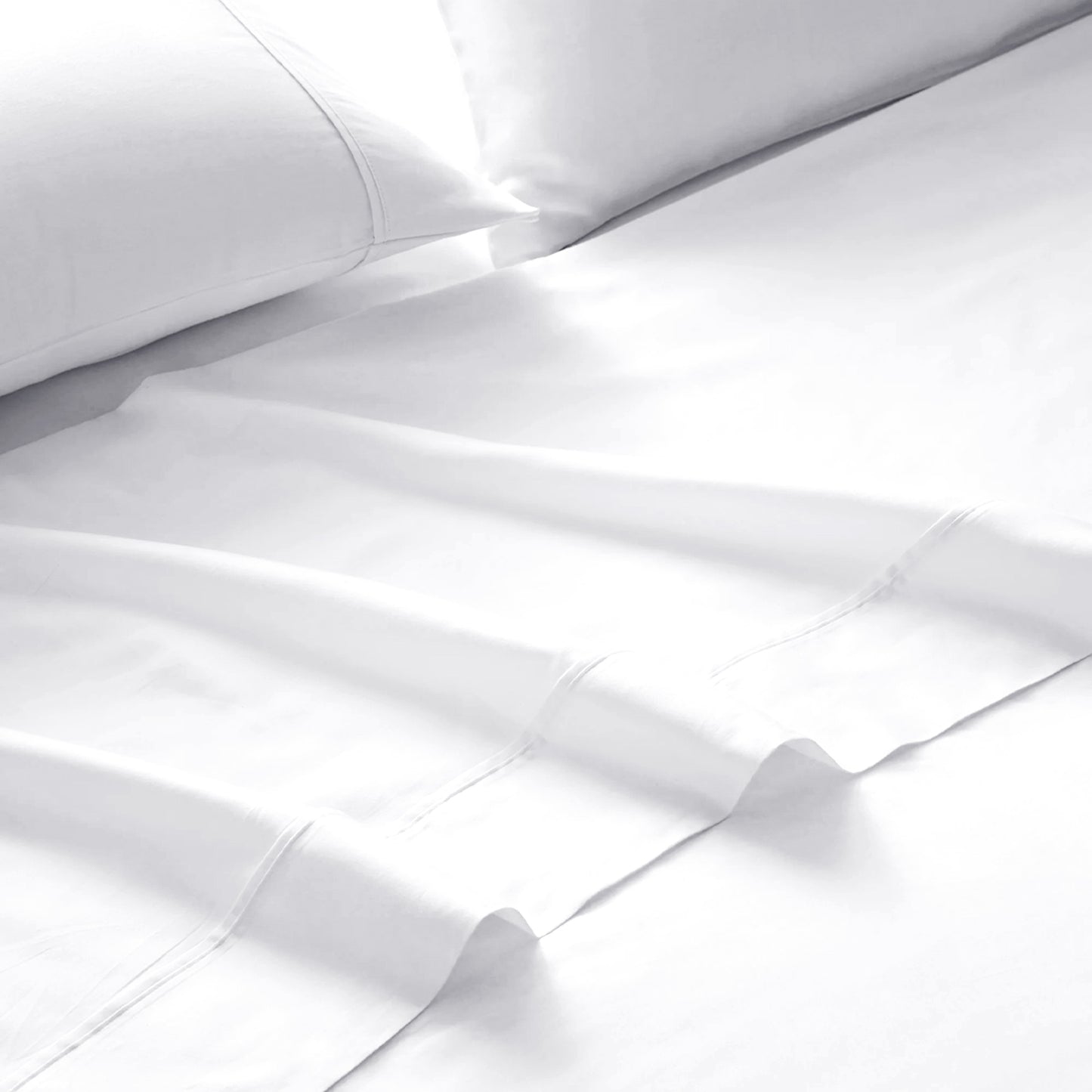 Royal Comfort 1500 Thread Count Cotton Rich Sheet Set 4 Piece Ultra Soft Bedding - Double - White