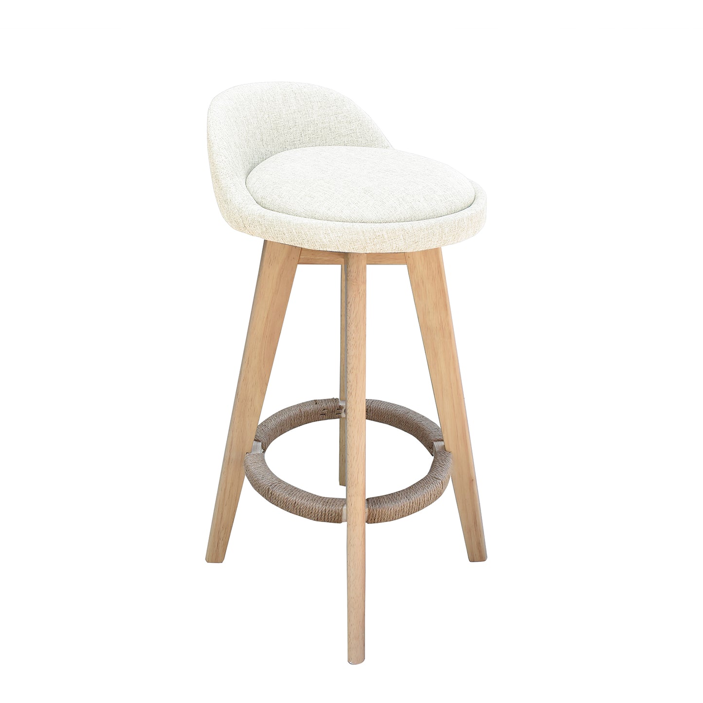 Milano Decor Phoenix Barstool Cream Chairs Kitchen Dining Chair Bar Stool - Four Pack - Cream