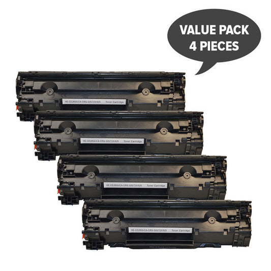HP Compatible CE285A #85A Cart325 Black Generic Toner x 4